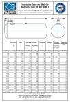 Maßtabelle Unterirdisch liegende Stahltanks (EN12285-1)