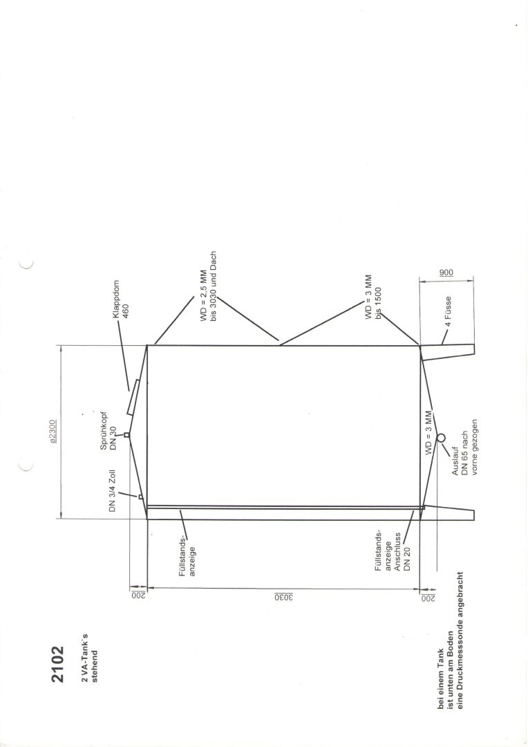 Lagerbehälter aus Edelstahl (V2A), WSt. 1.4301 (3)