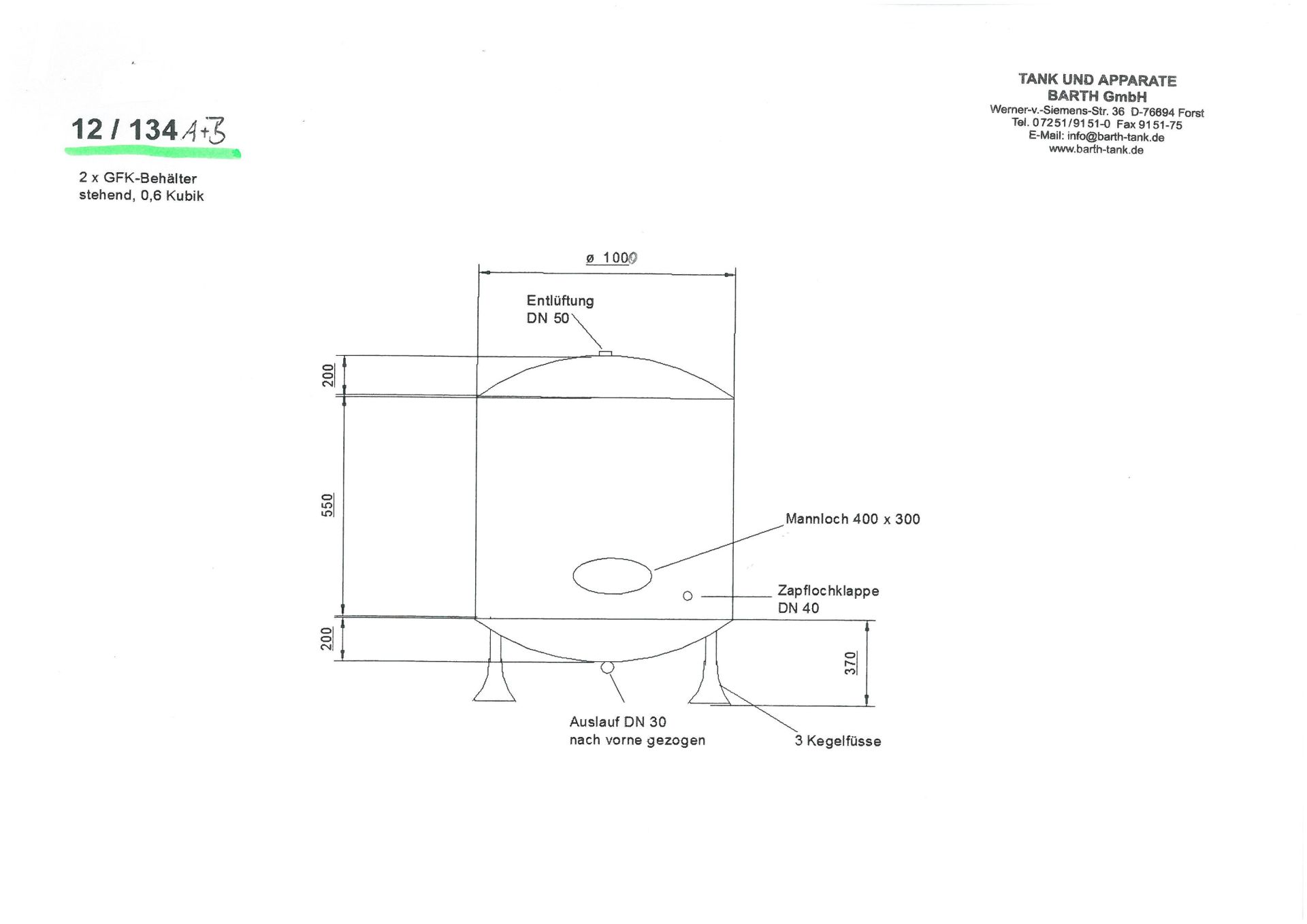 Lagerbehälter aus GFK, (Weinlagertanks) (4)