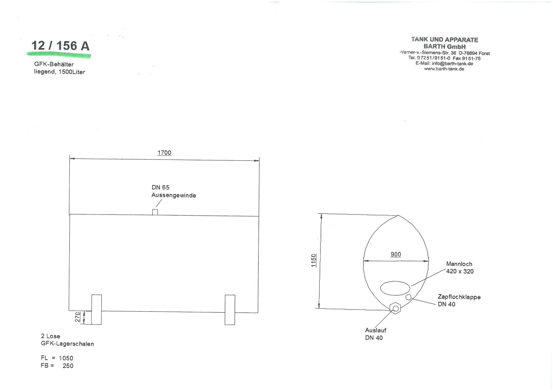Lagerbehälter aus GFK, Weinlagerbehälter (3)