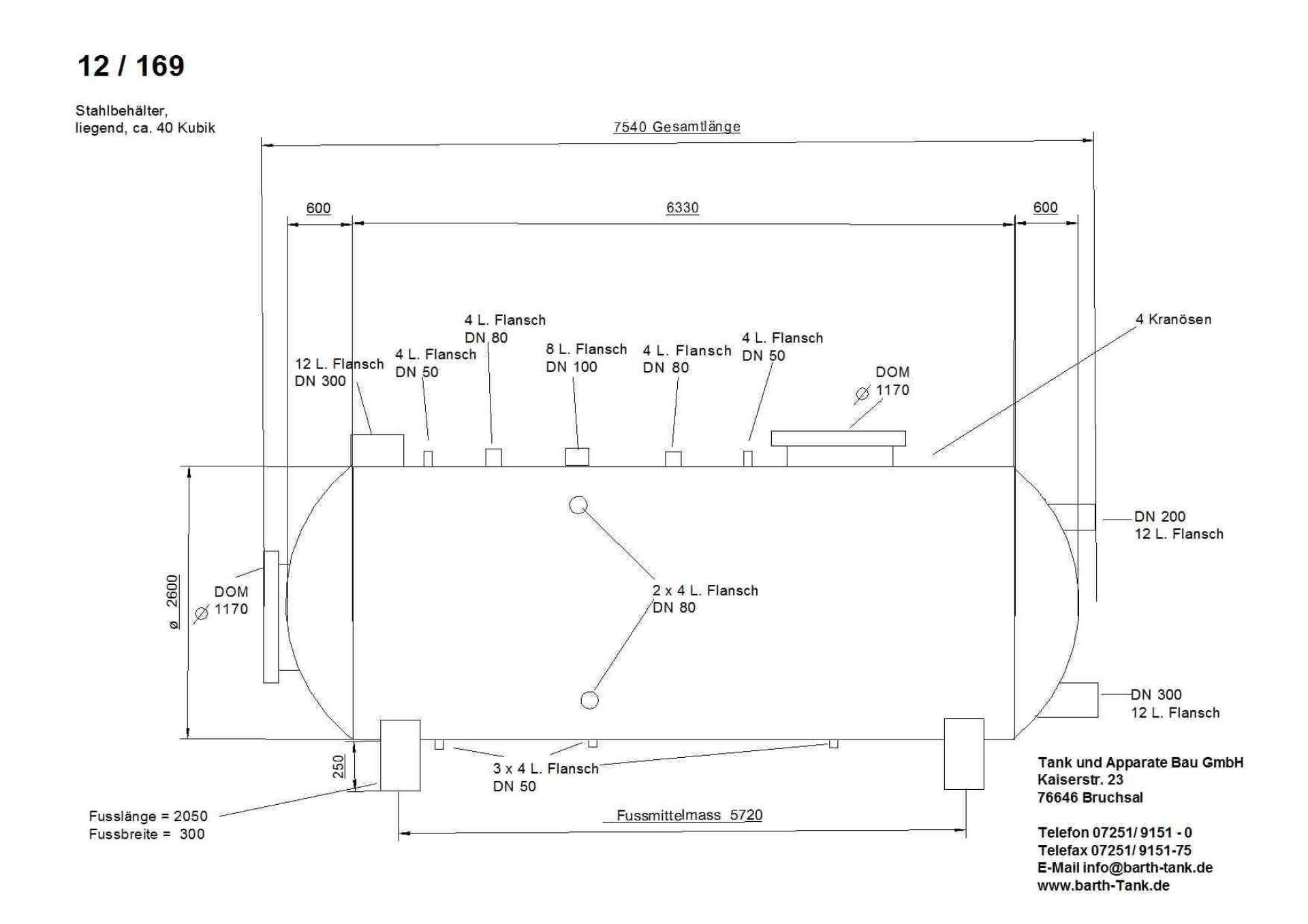 Druckbehälter aus Stahl, -ungebraucht- (3)