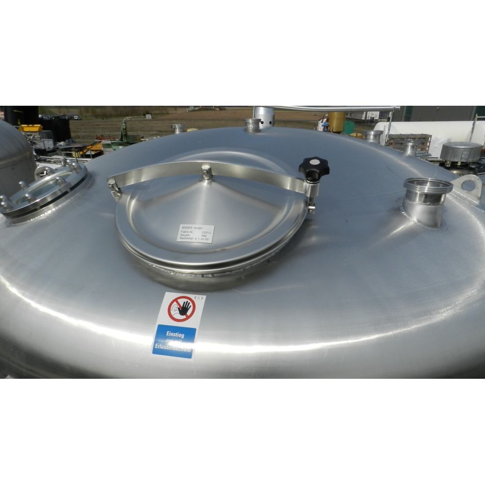 Lagerbehälter aus Edelstahl (V4A), stehend (2)