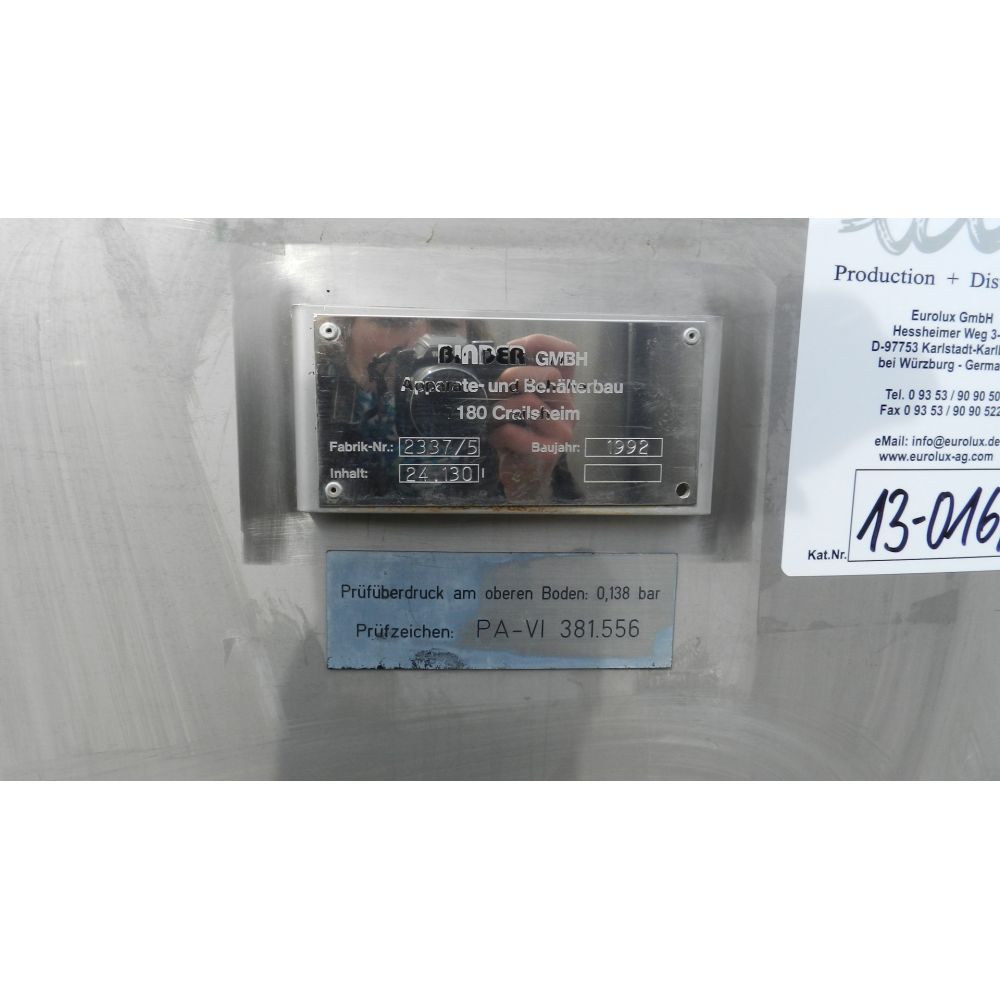 Lagerbehälter aus Edelstahl (V4A), stehend (5)