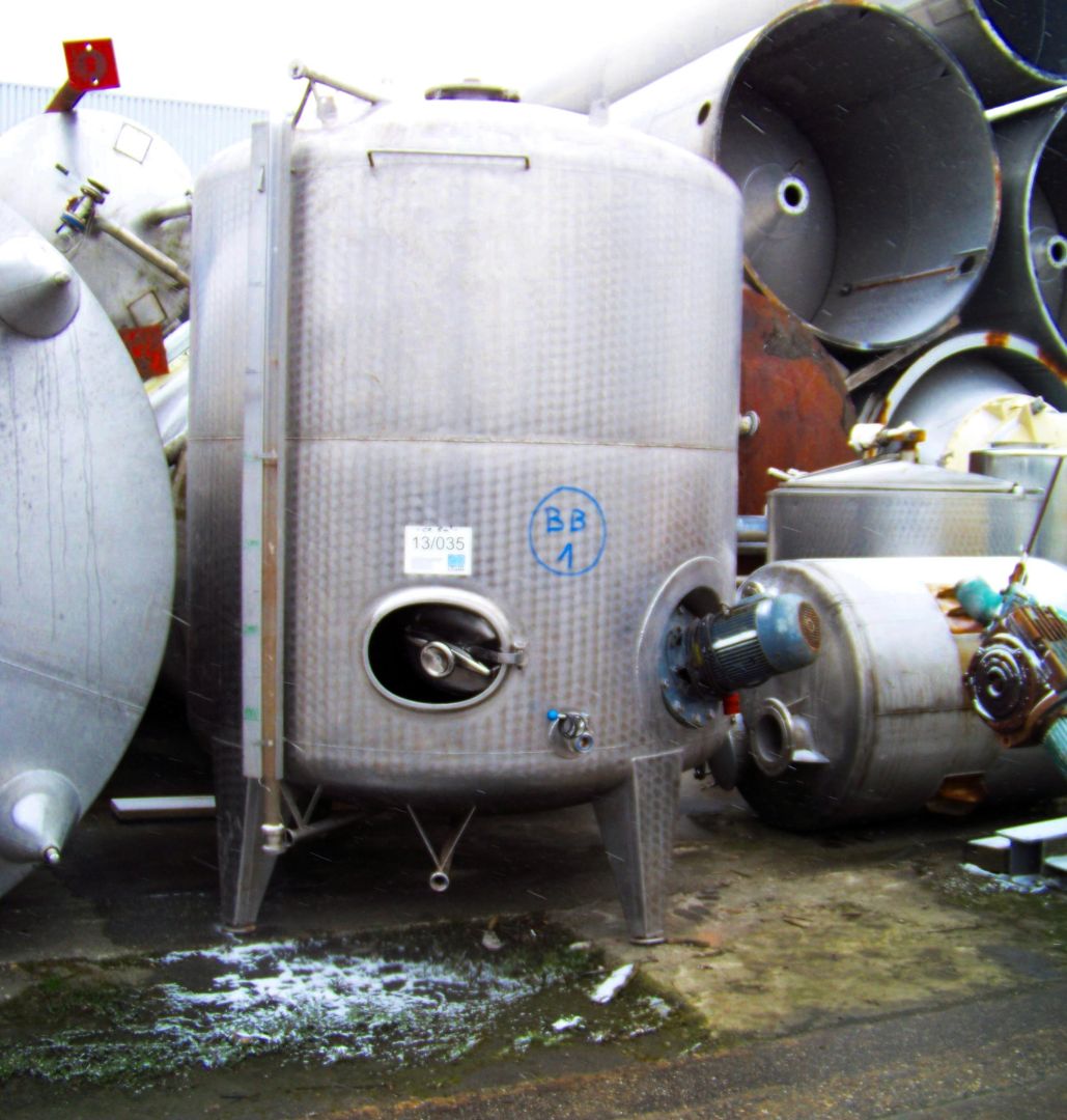 R&uuml;hrwerksbeh&auml;lter aus Edelstahl (V2A), Weinlagerb. (1)