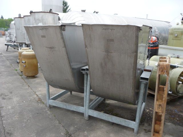 Kippwannen aus Edelstahl (V2A), (fr. 1469GL) (2)