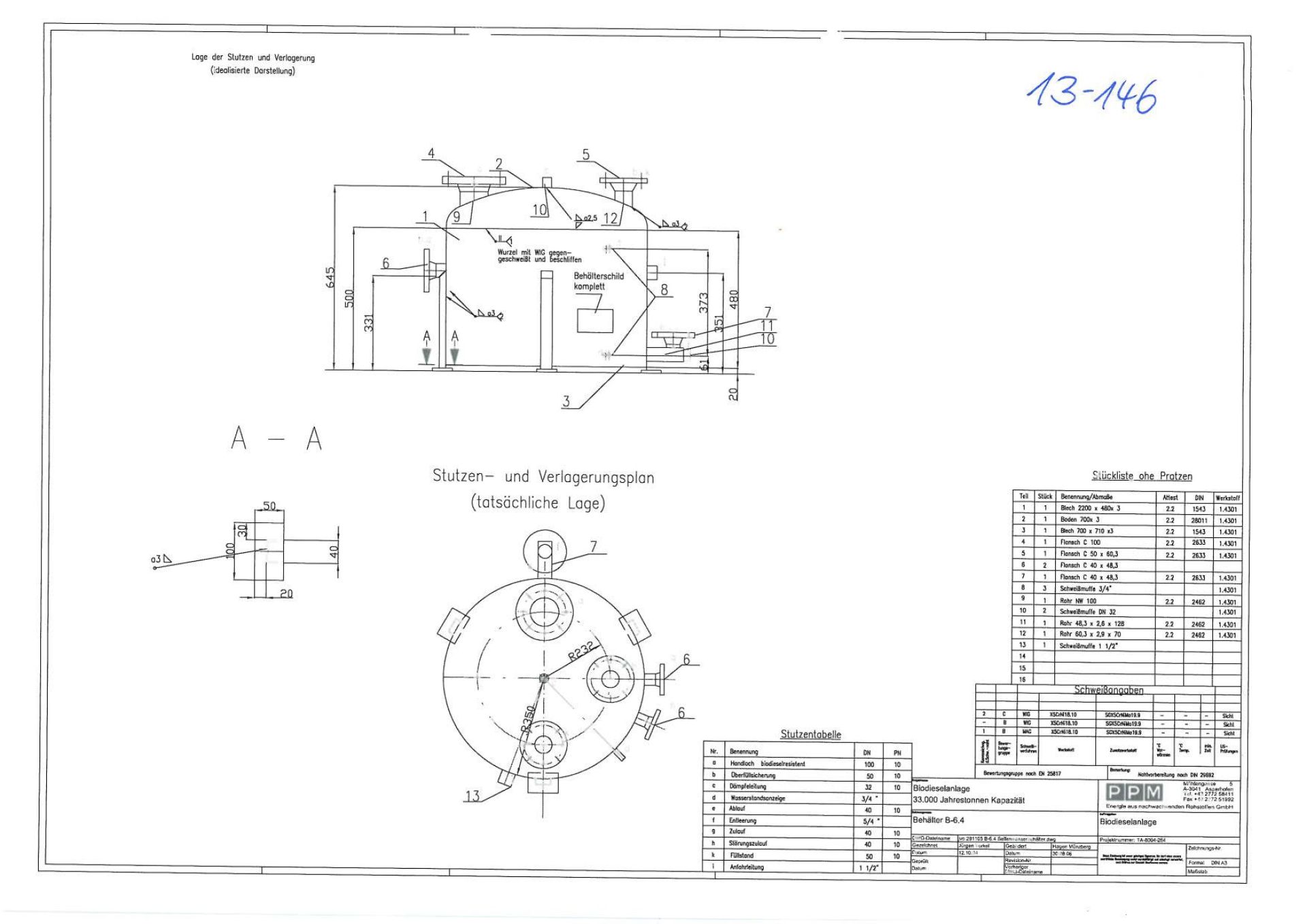 Lagerbehälter aus Edelstahl (V2A), WSt. 1.4301 (3)