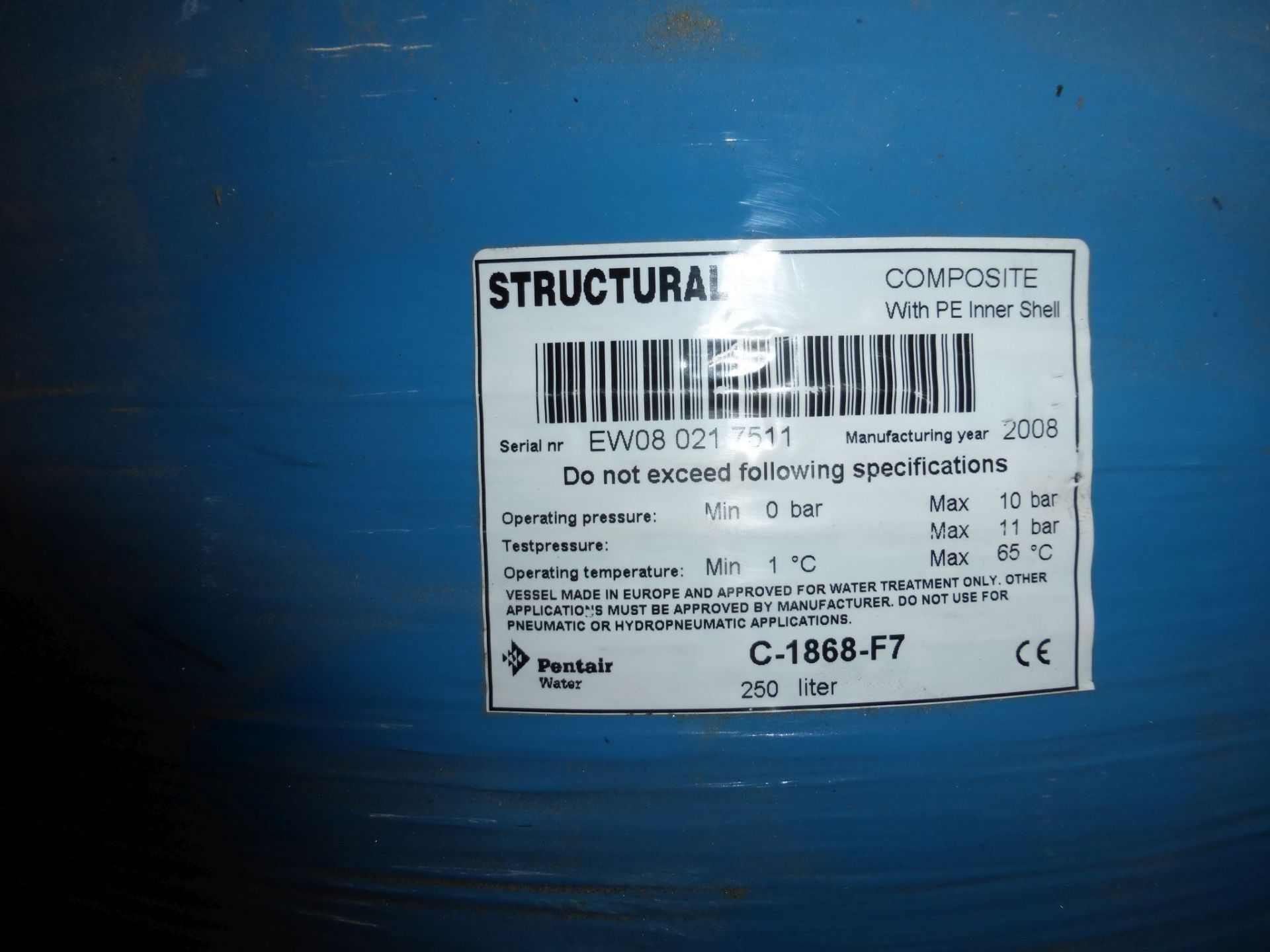 Druckbehälter aus GFK mit PE-Inliner, Filterbehäl. (3)