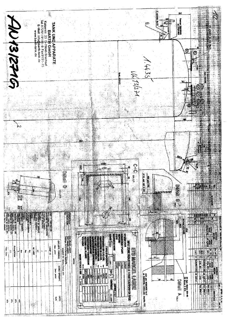 Druckbehälter aus Edelstahl V4A, WSt. 1.4435 (4)