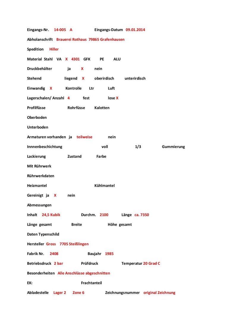 Druckbehälter aus Edelstahl (V2A), liegend (4)
