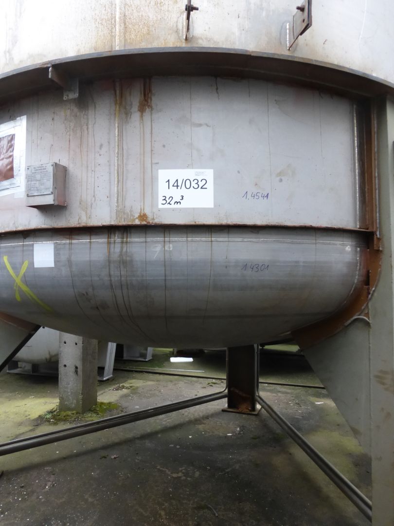 Lagerbeh&auml;lter aus Edelstahl (V2A), Chemielagertank (1)