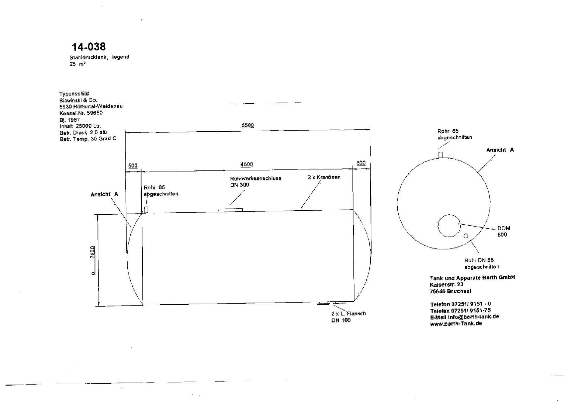 Druckbehälter aus Stahl, liegend (5)