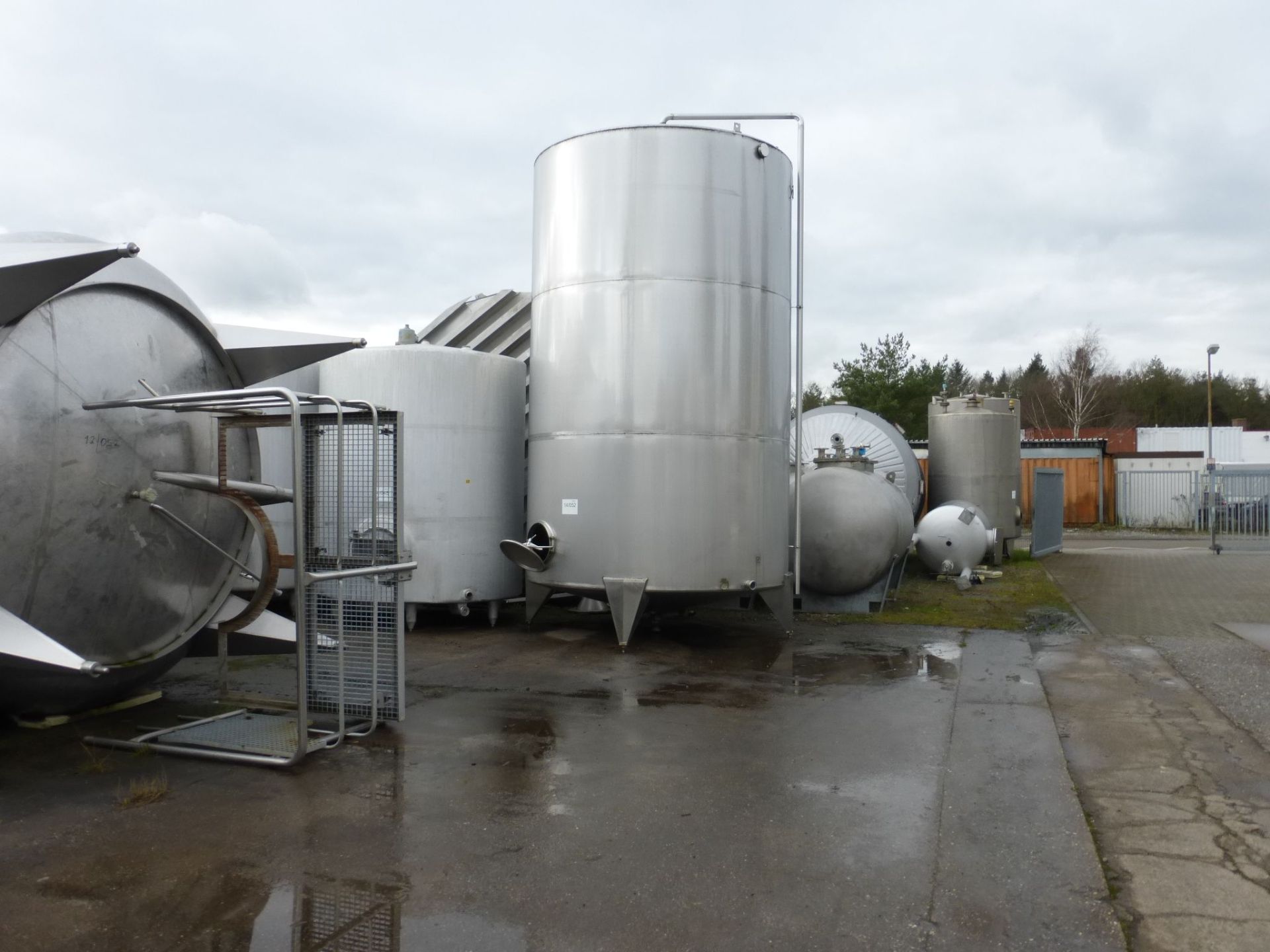 Lagerbehälter aus Edelstahl (V2A), (3)