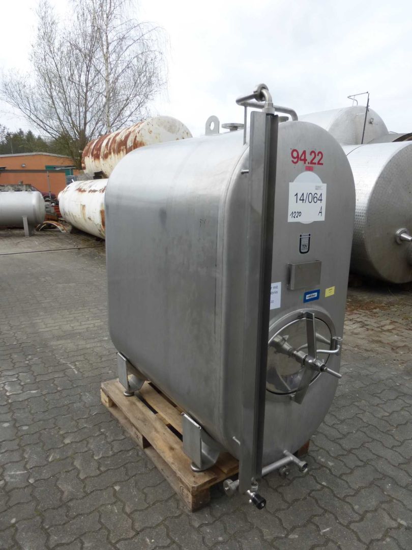 Lagerbehälter aus Edelstahl (V2A), oval (2)