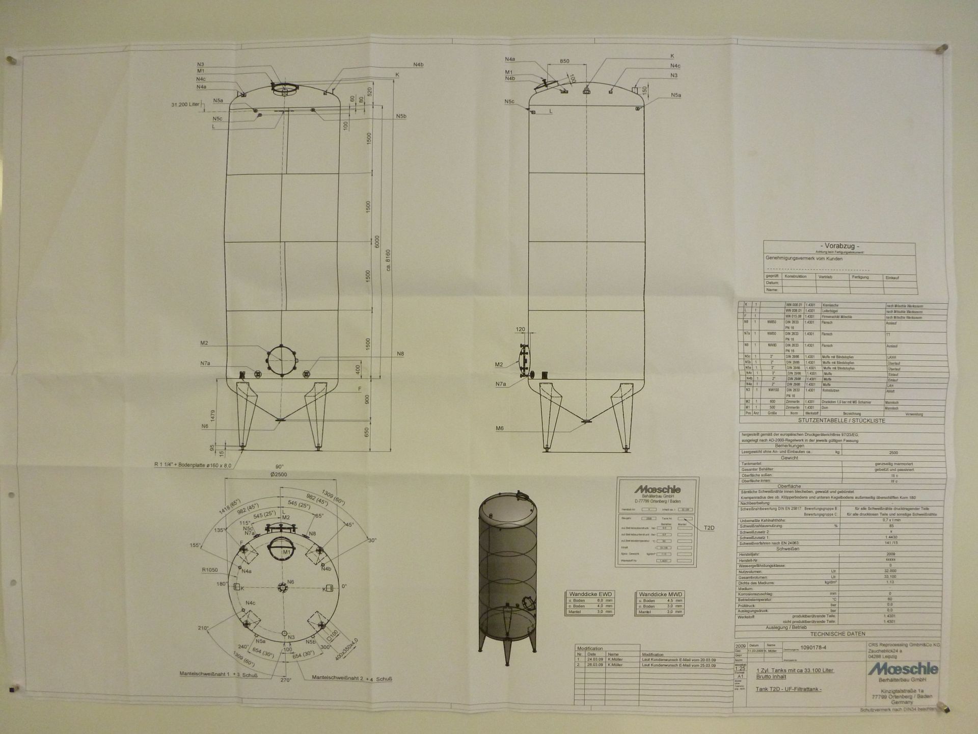 Lagerbehälter aus Edelstahl (V2A), WSt 1.4301 (5)