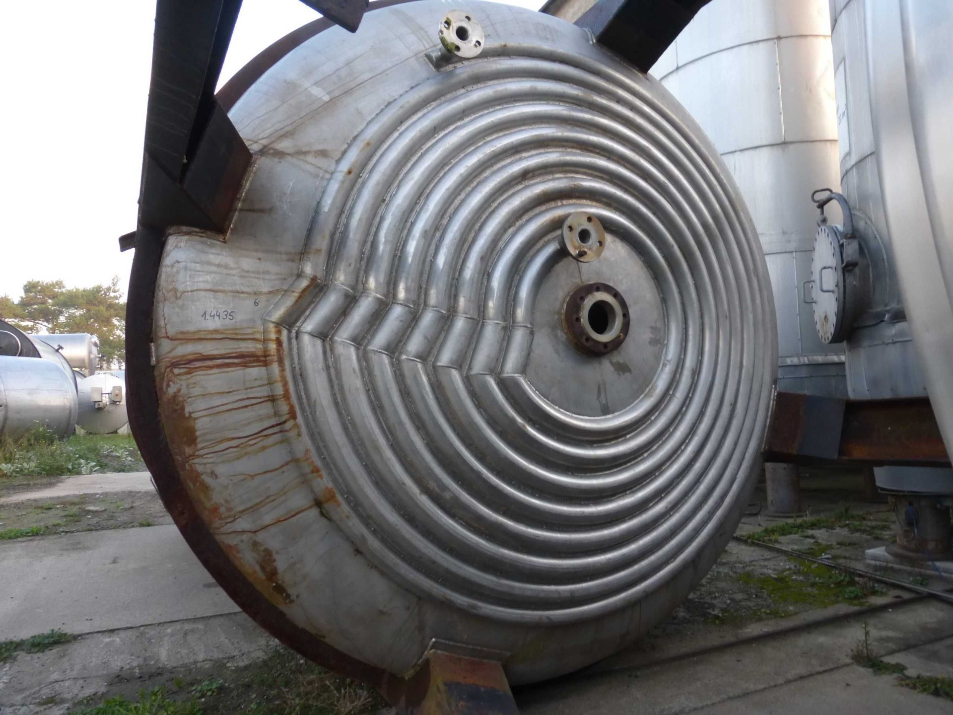 Lagerbehälter aus Edelstahl (V4A), heizbar (2)