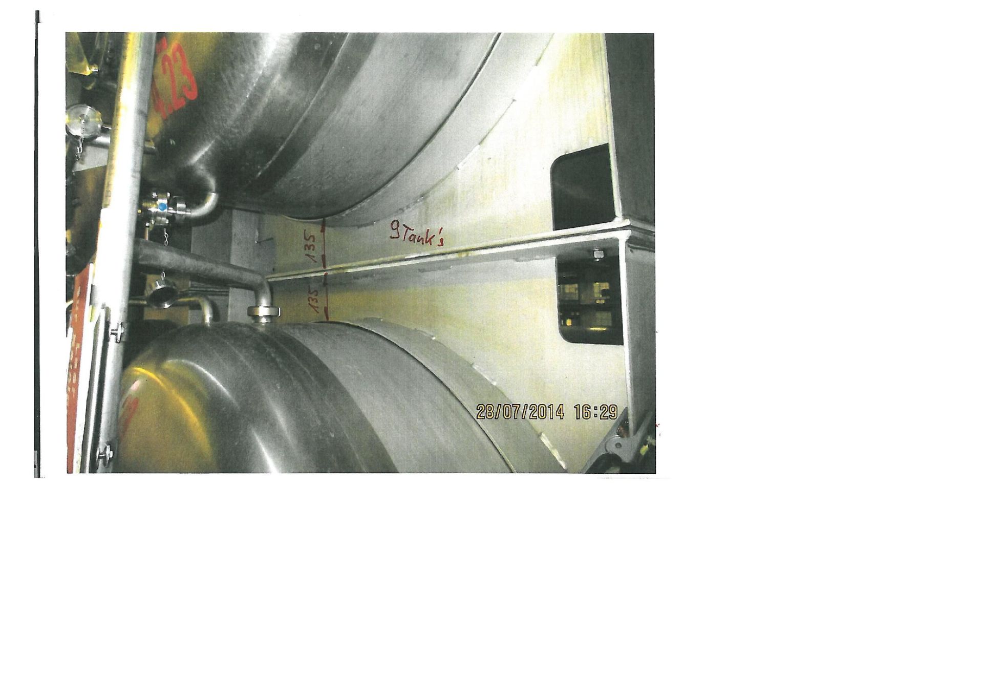 Lagerbehälter aus Edelstahl (V2A), liegend (3)