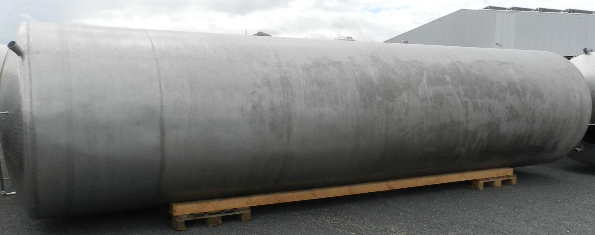 Lagerbehälter aus Edelstahl (V2A), liegend (3)