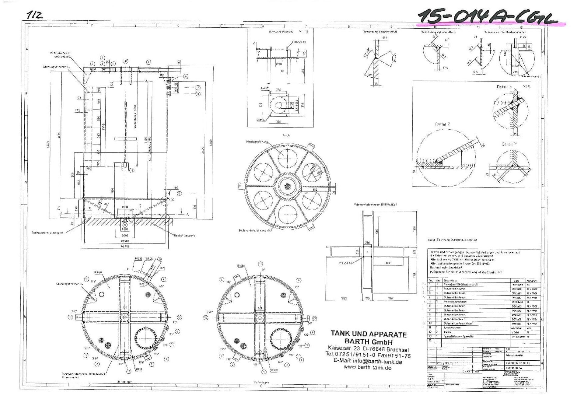Rührwerksbehälter aus PE, auf Fußring stehend (4)