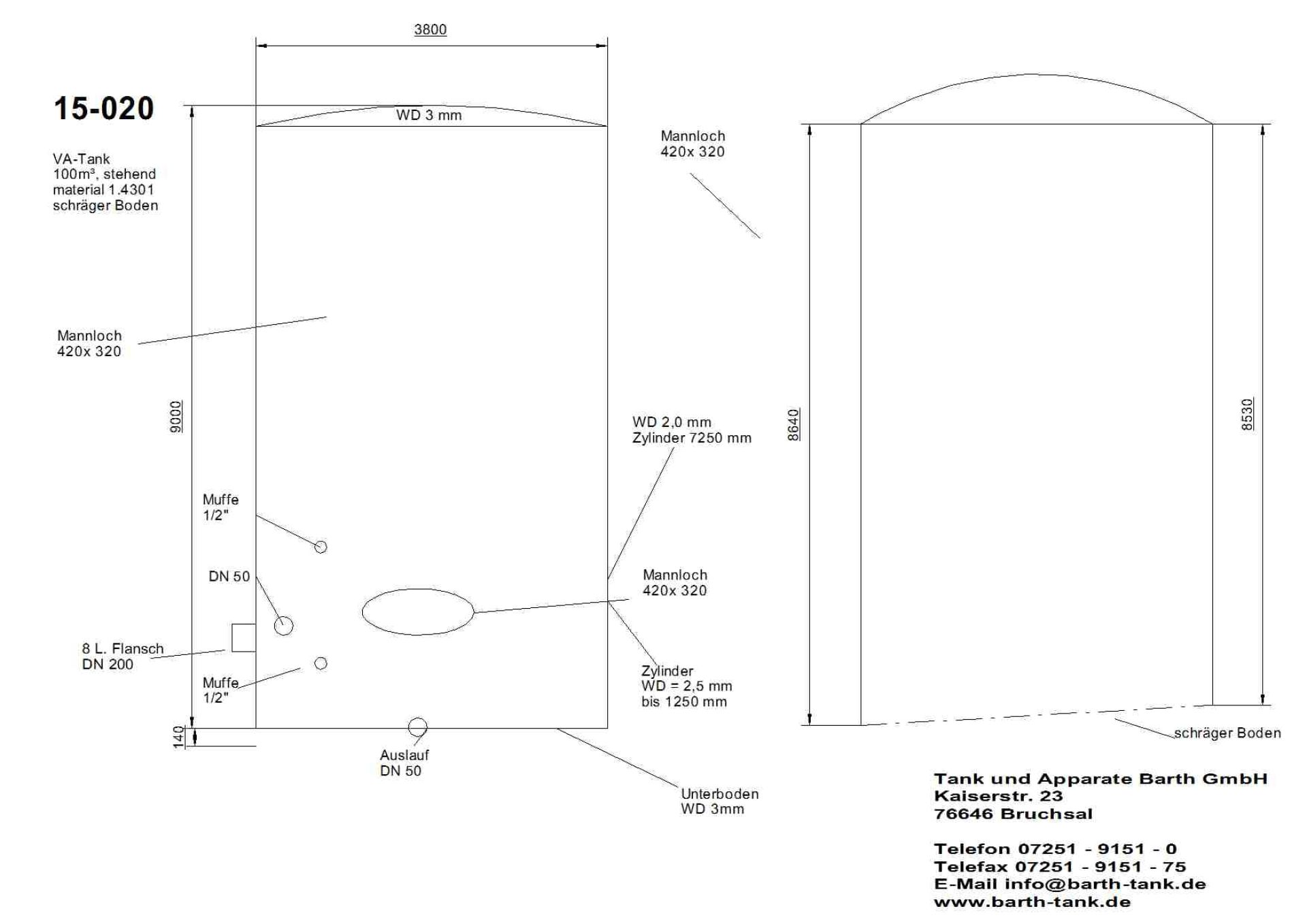 Lagerbeh&auml;lter aus Edelstahl (V2A), WSt 1.4301 (1)