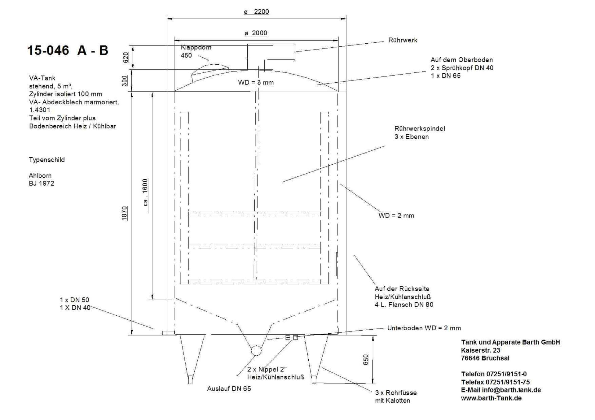 Rührwerkbehälter (V2A), heiz-/kühlbar, isoliert (5)