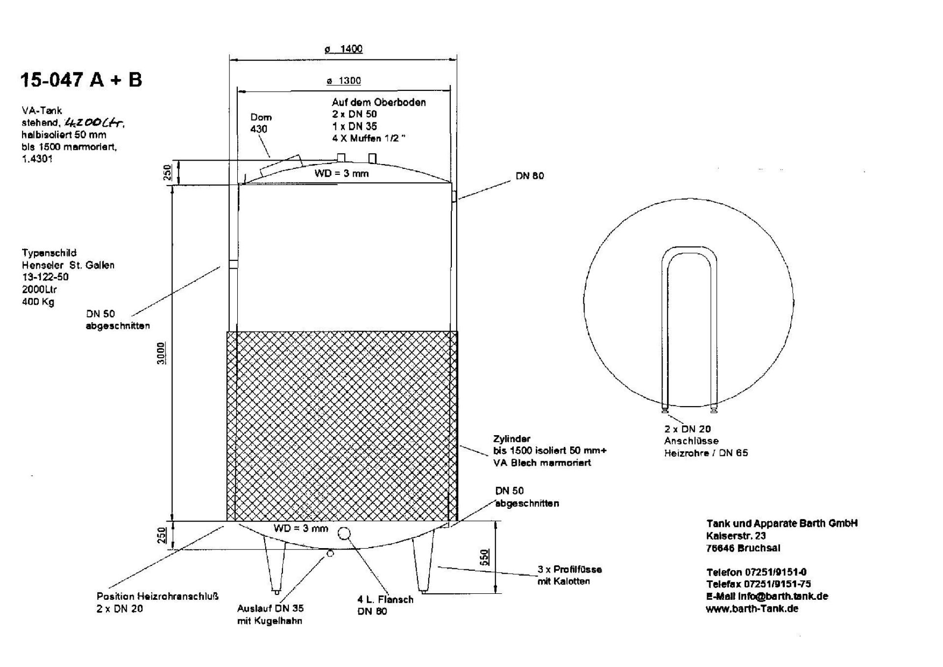 Edelstahlbehälter (V2A), isoliert, heiz-/kühlbar (4)