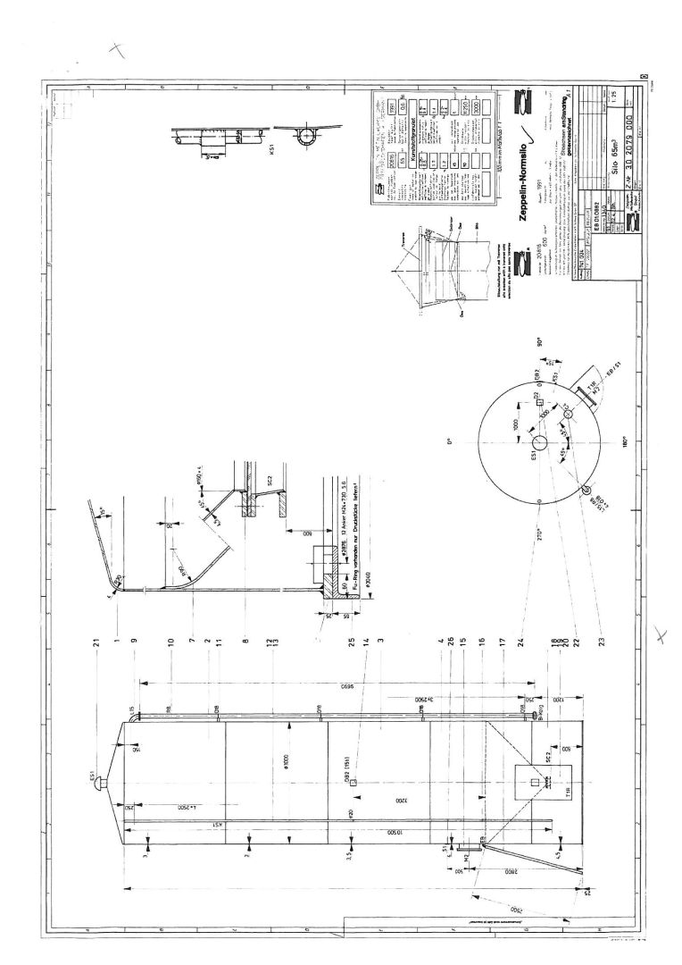 Lagersilo aus Aluminium mit langer Standzarge (3)