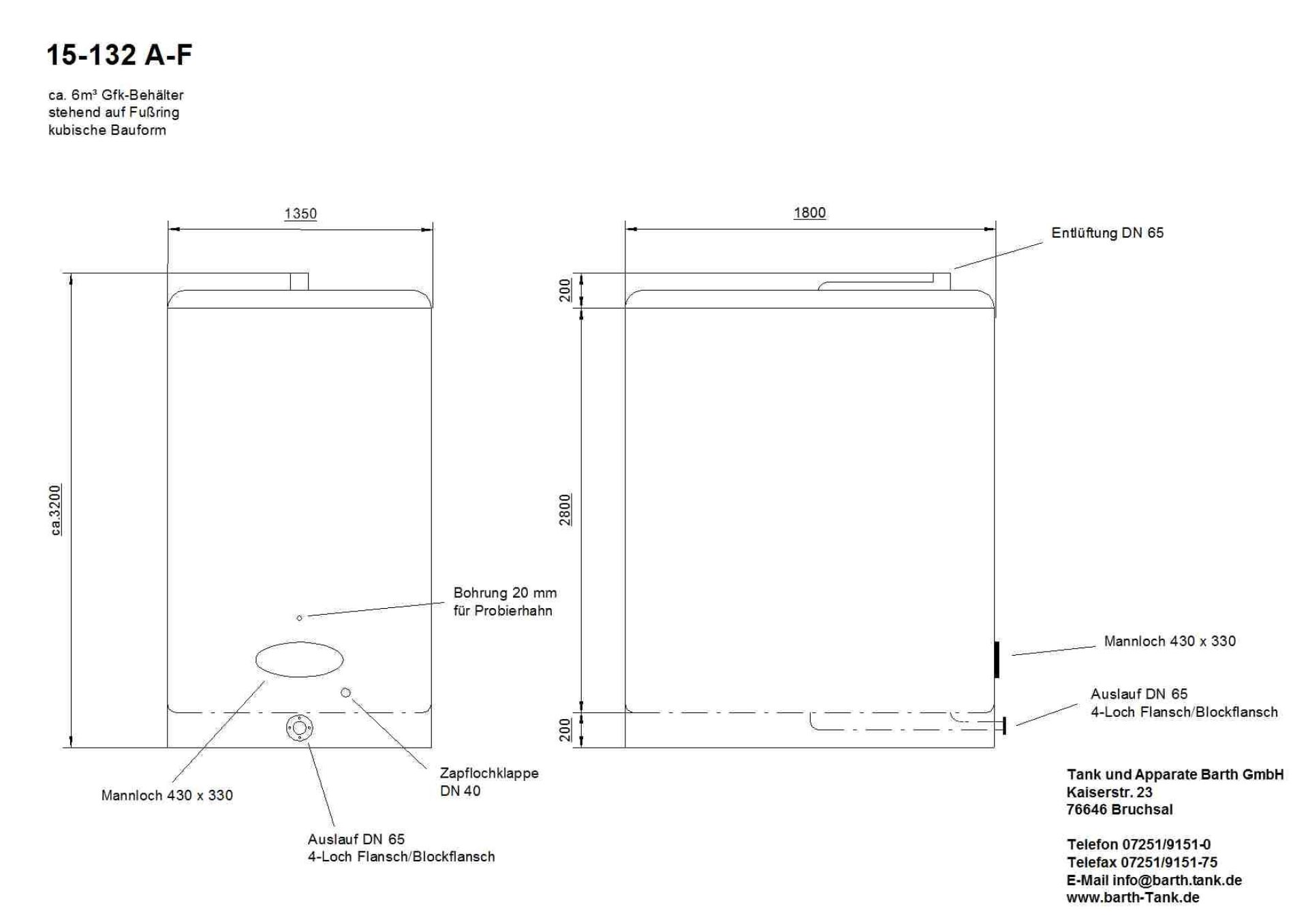 Lagerbehälter aus GFK, (Weinlagerbehälter) kubisch (5)