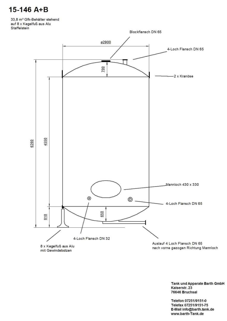 Lagerbehälter aus GFK, ehem Essigbehälter (5)