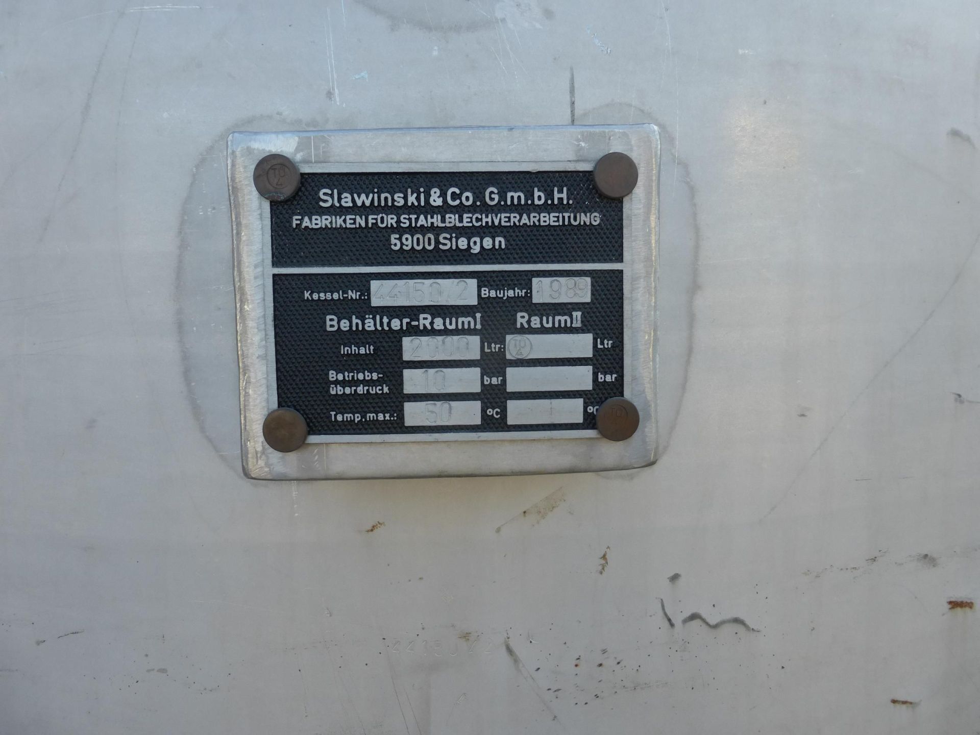 Druckbehälter aus Edelstahl (V2A), WSt 1.4301 (3)