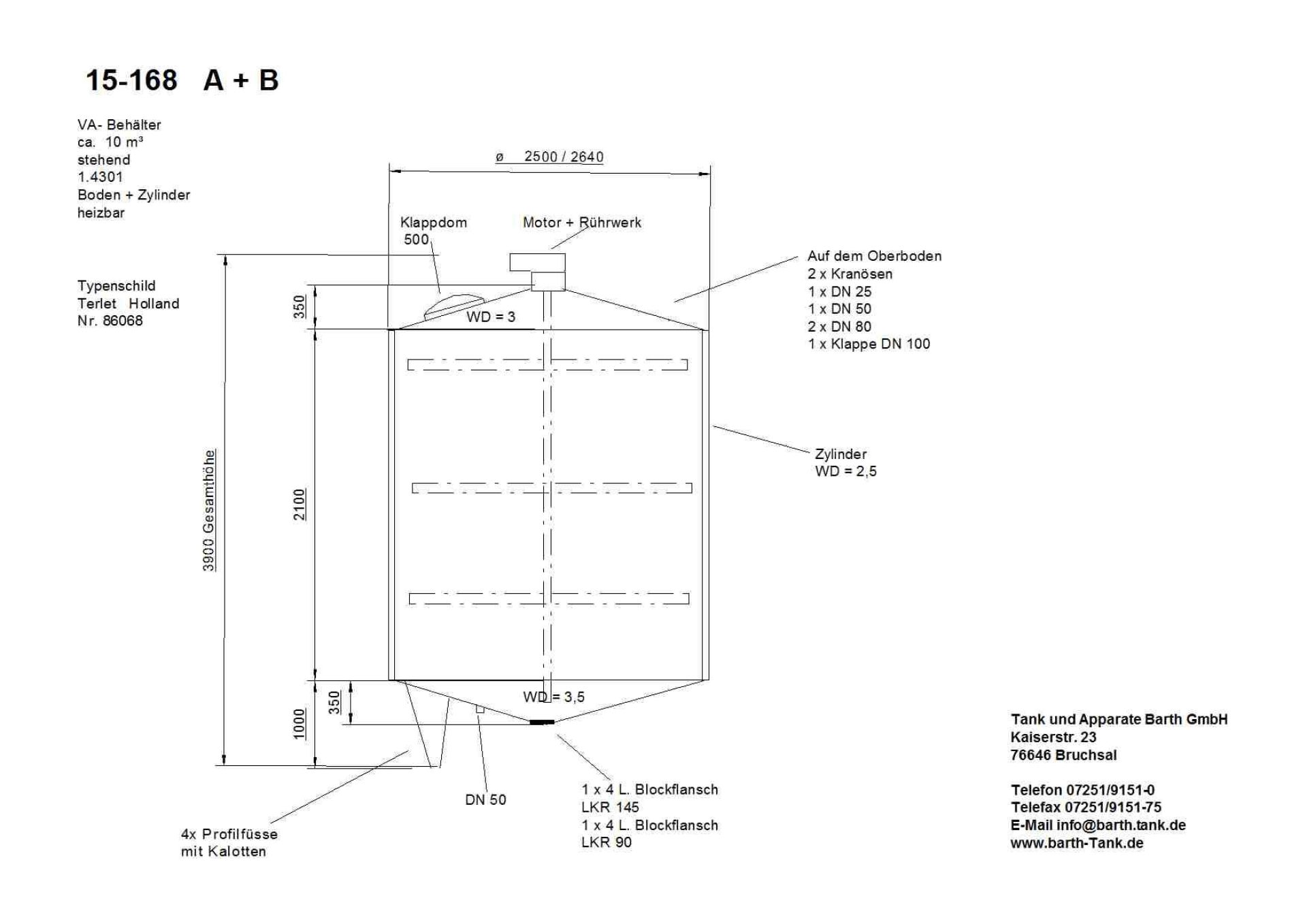 Rührwerksbehälter aus Edelstahl V2A, heiz-/kühlbar (5)
