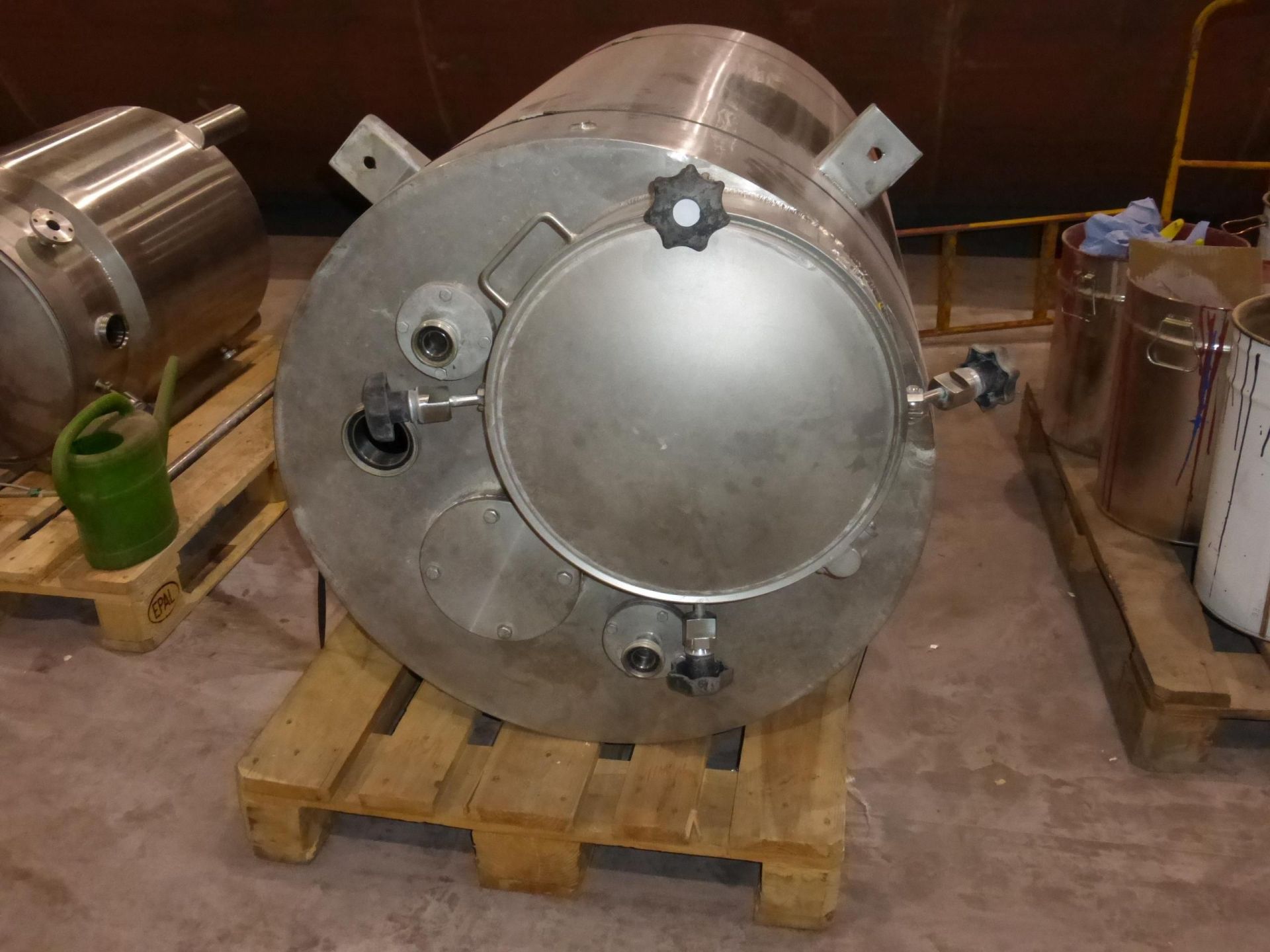 Rührwerksbehälter aus Edelstahl (V4A), ungebraucht (2)