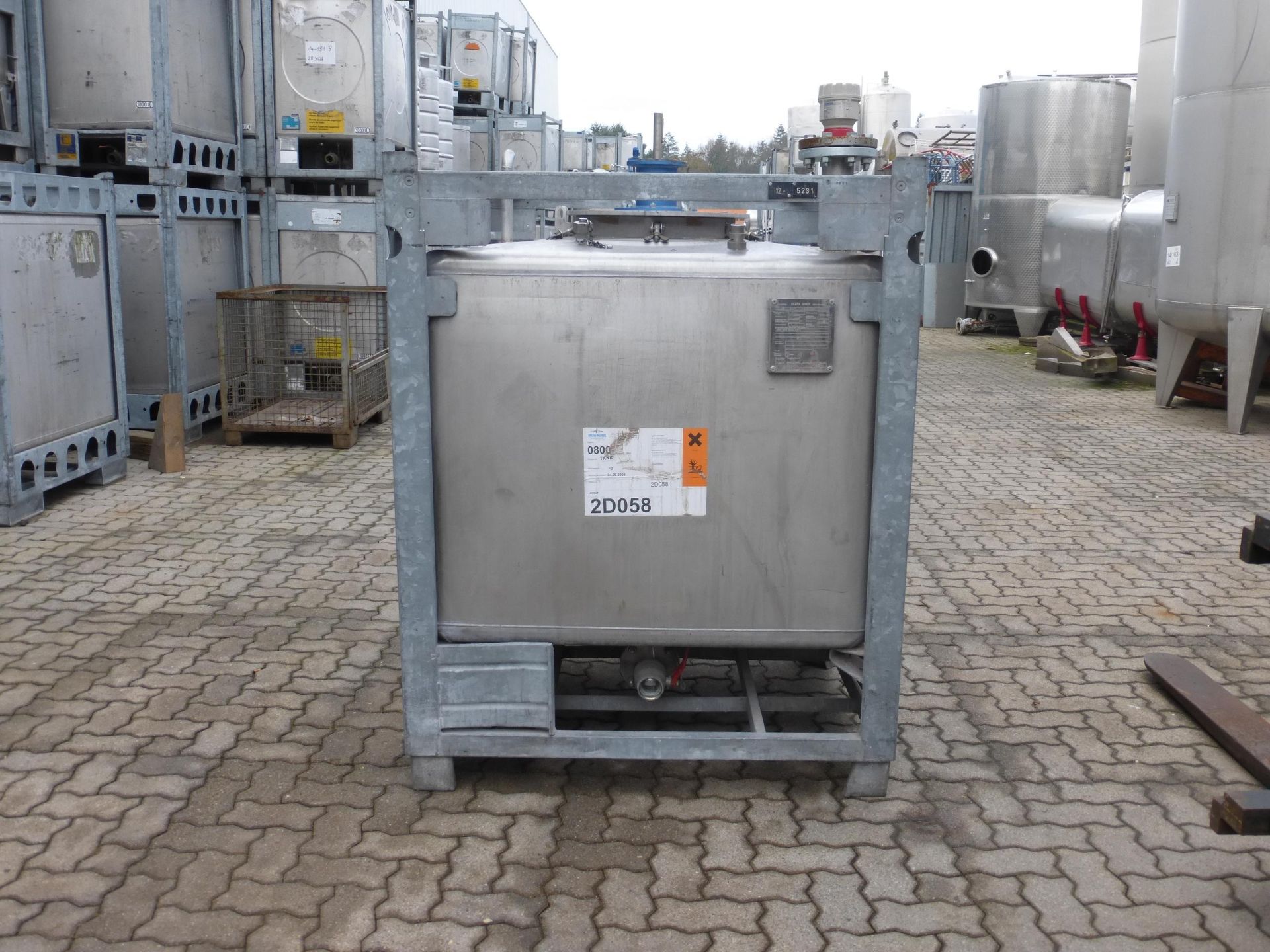 Transportbeh&auml;lter aus Edelstahl (V2A), kubisch (1)