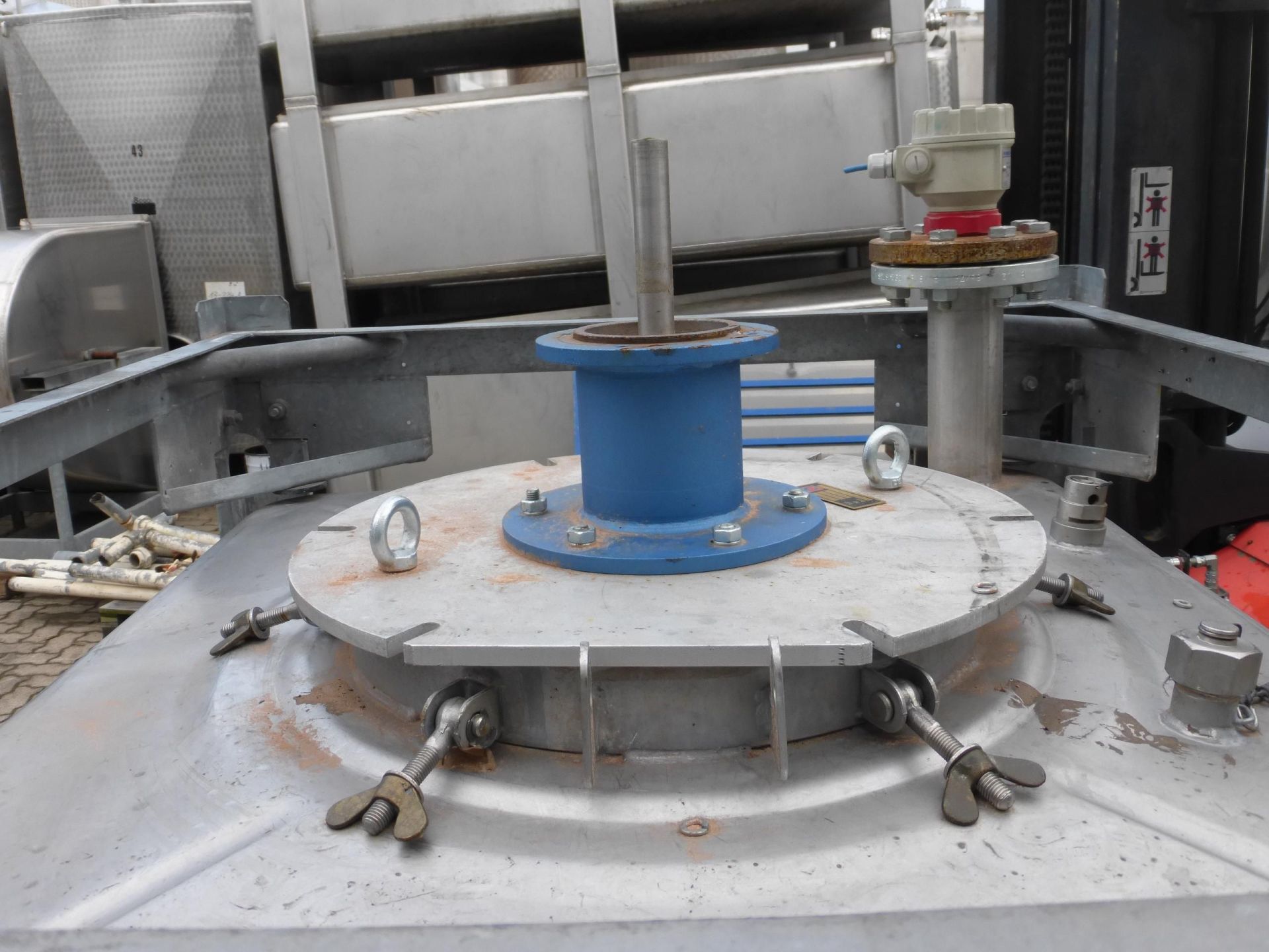 Transportbehälter aus Edelstahl (V2A), kubisch (2)