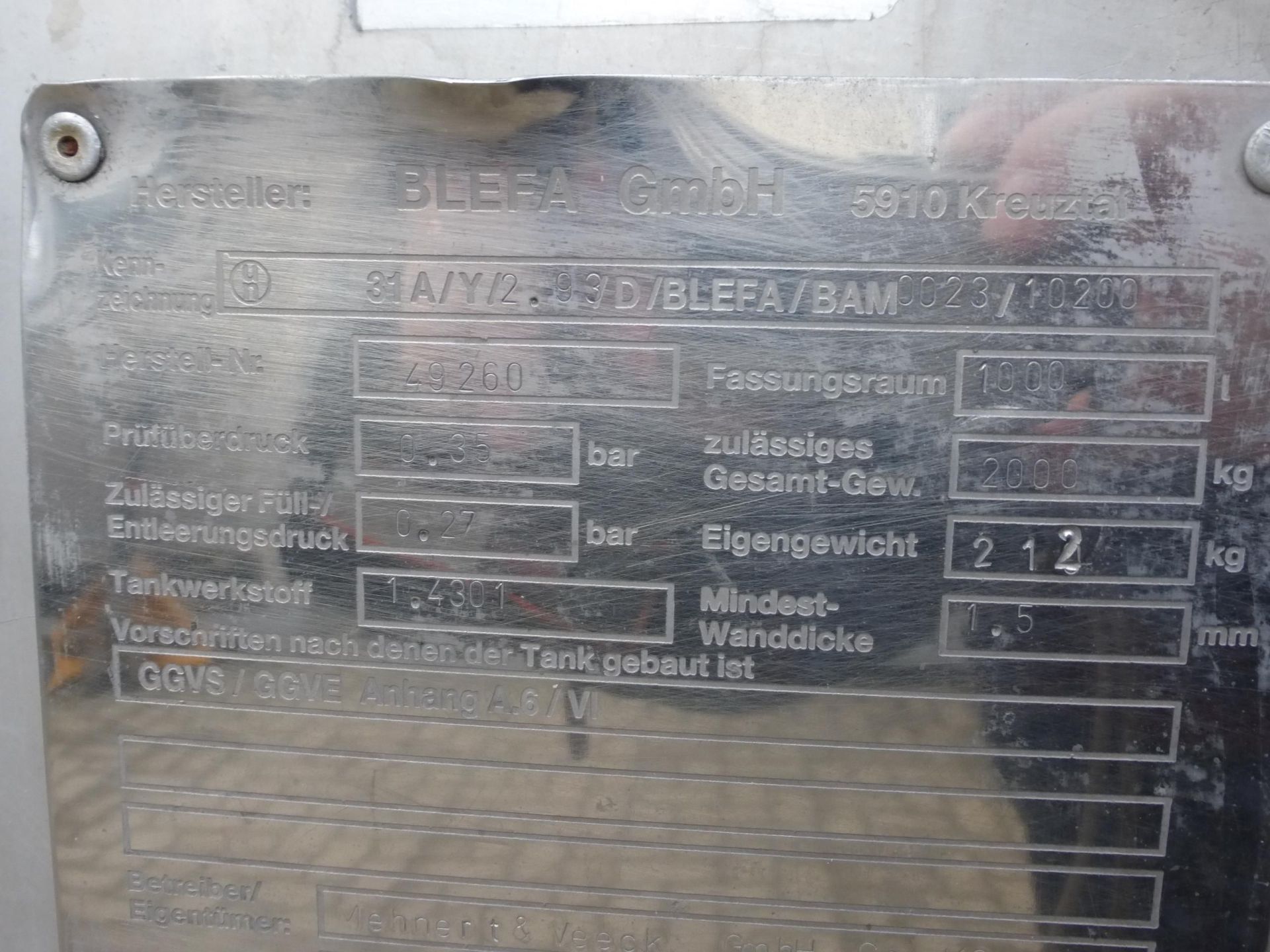 Transportbehälter aus Edelstahl (V2A), kubisch (3)