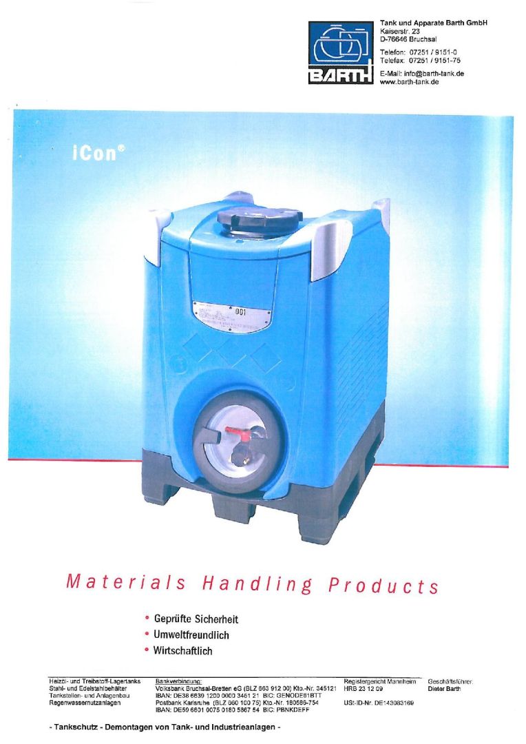 Druckbeh&auml;lter aus XPE innen / LLDPE au&szlig;en, kubisch (1)