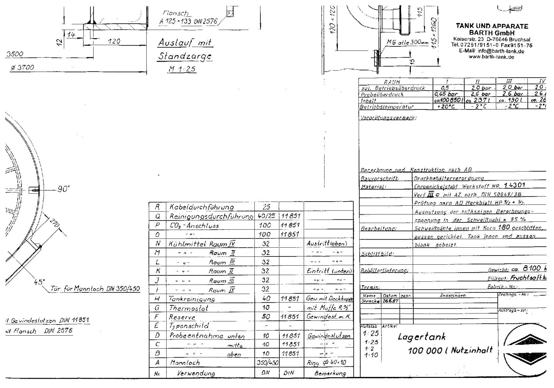 Lagerbehälter aus Edelstahl (V2A), heiz-/kühlbar (4)