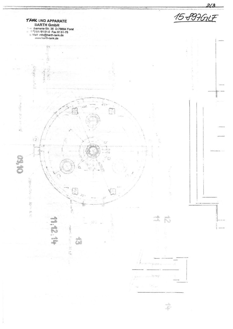 Lagerbehälter aus Stahl, auf Fußring, emailliert (5)