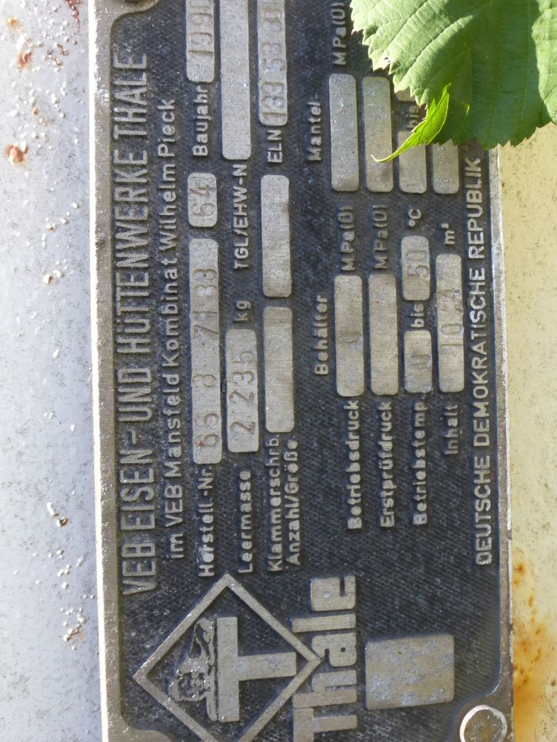 Lagerbeh&auml;lter aus Stahl, emalliert, liegend (1)