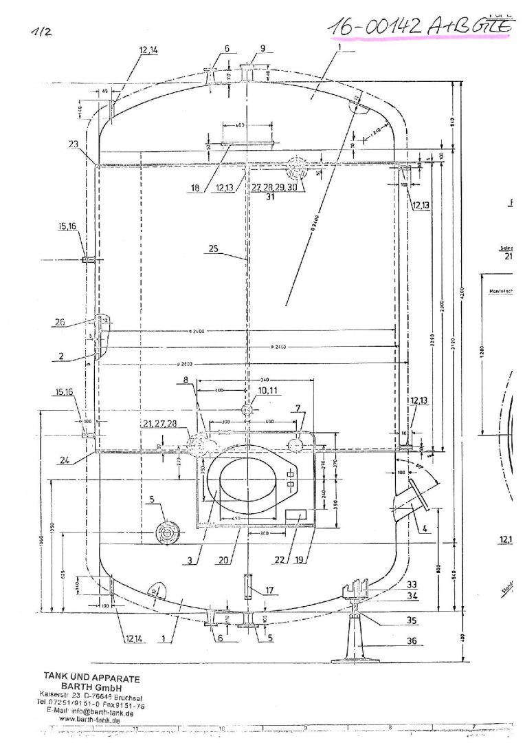 Druckbehälter aus Stahl, Rührw./ kühl-/heizbar (3)