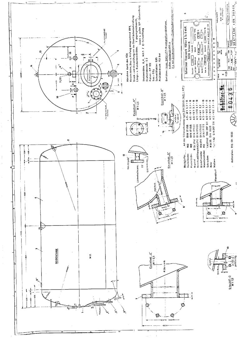 Rührwerkbehälter aus Stahl, (17-020A+BGL) (2)