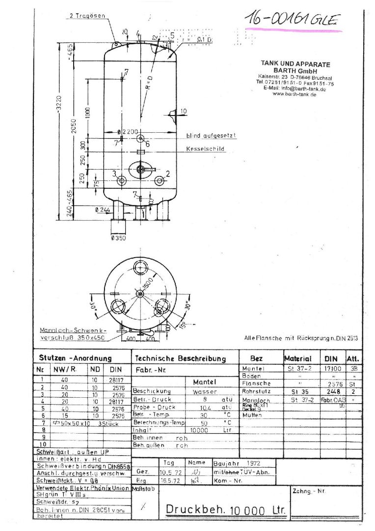 Druckbehälter aus Stahl, ehem. Sektdrucktanks (3)