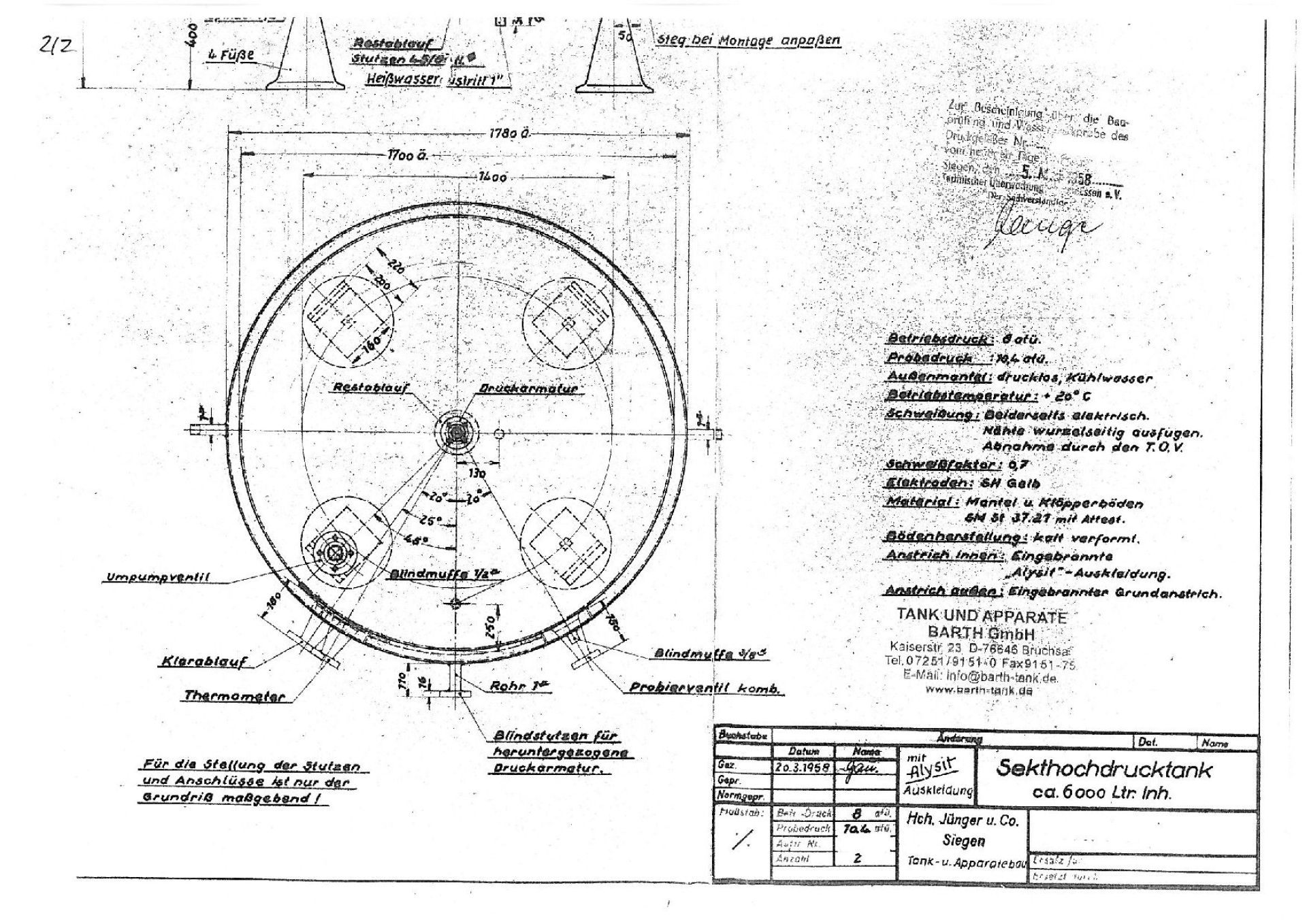 Druckbehälter aus Stahl, epoxidharzbeschichtet (4)