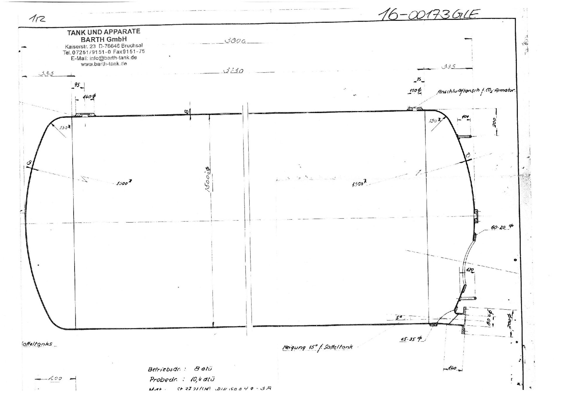 Druckbeh&auml;lter aus stahl, ehem. Sektdrucktanks (1)