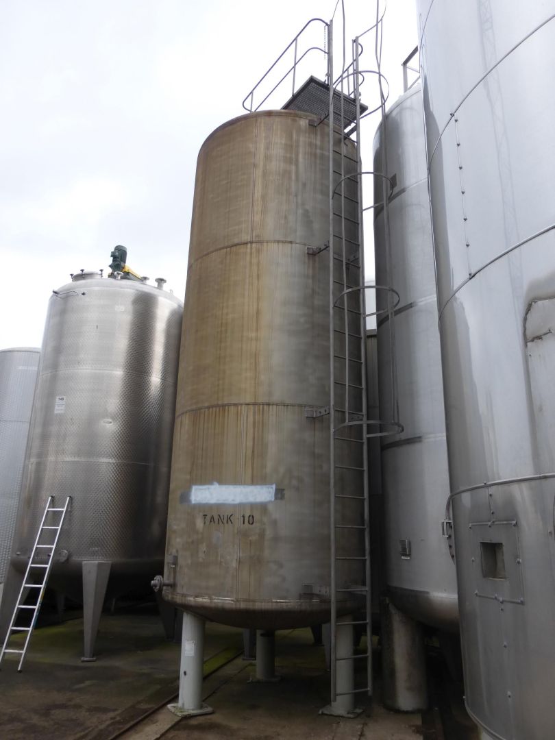 Lagerbehälter aus Edelstahl (V2A), stehend (4)