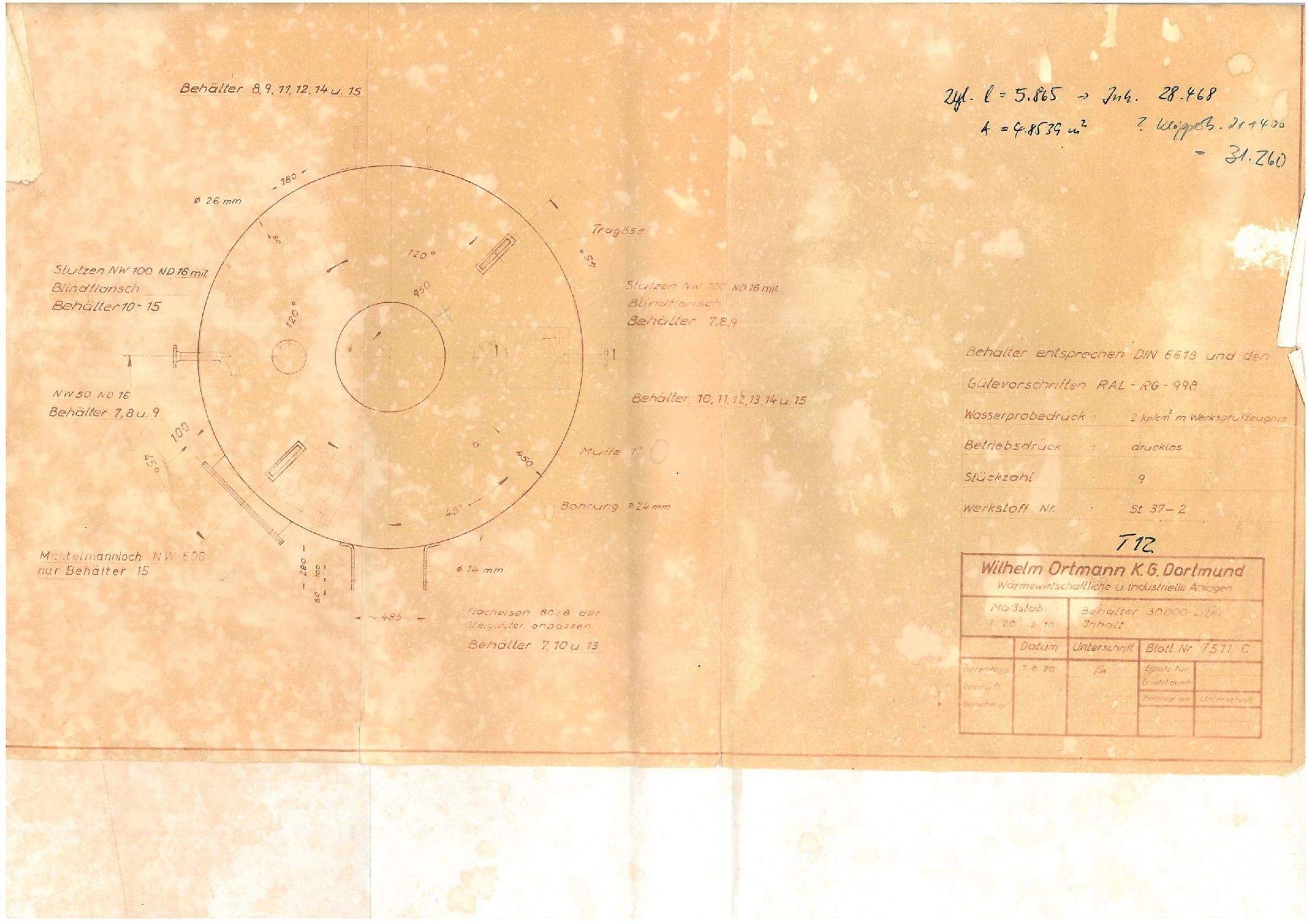 Lagerbehälter aus Stahl, nach DIN 6618/1 (3)