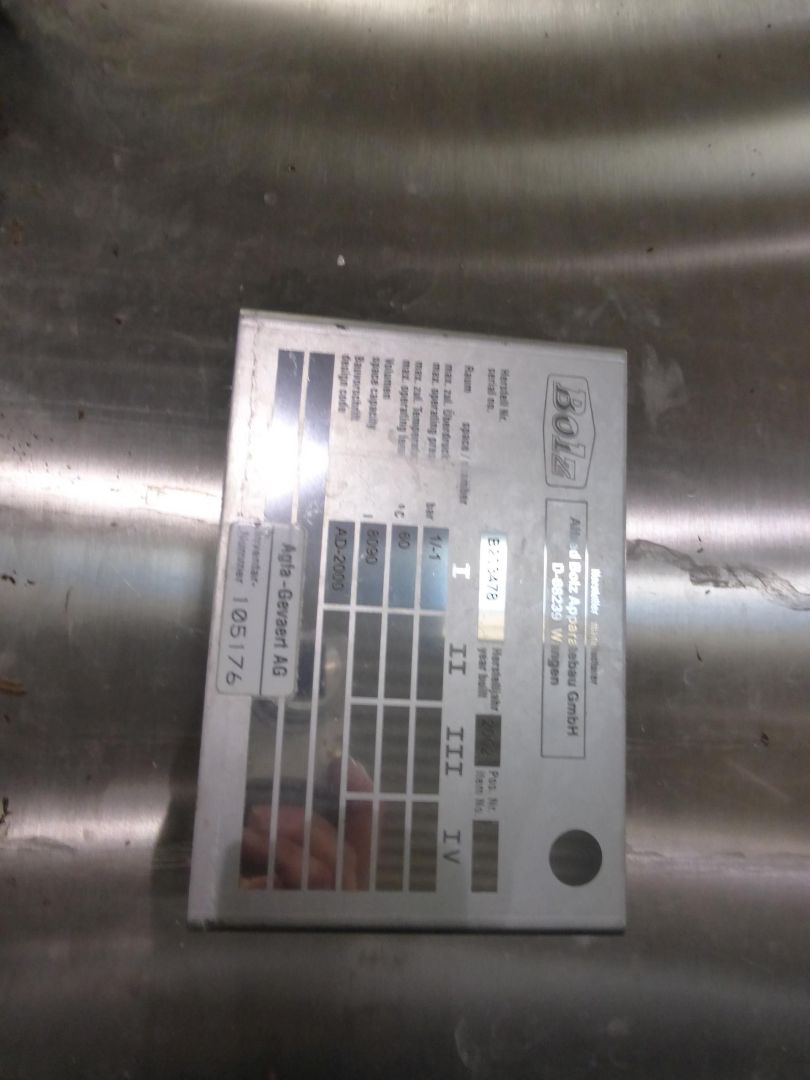 Druck-/Unterdruckbehälter aus Edelstahl, Rührwerk (4)