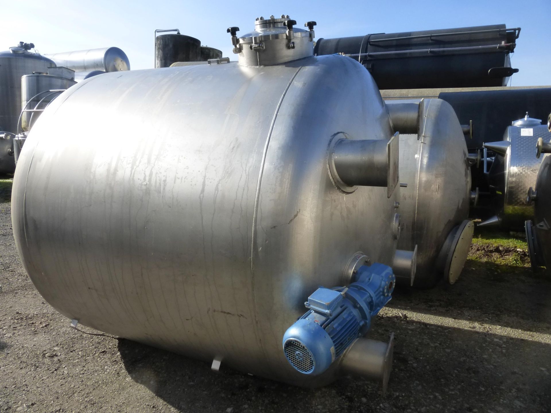 Druck-/Unterdruckbeh&auml;lter aus Edelstahl, R&uuml;hrwerk (1)