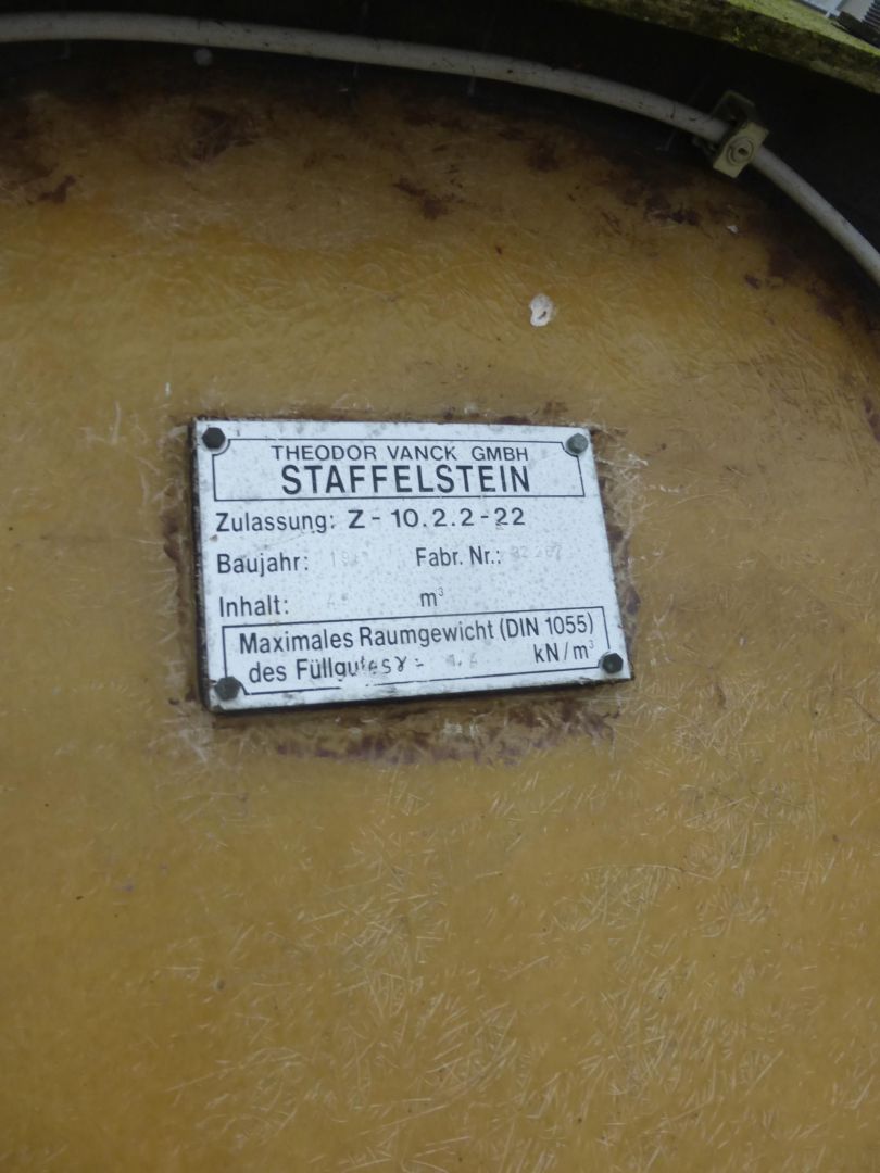 Lagersilo aus GFK, ehem. Salzsilo (3)
