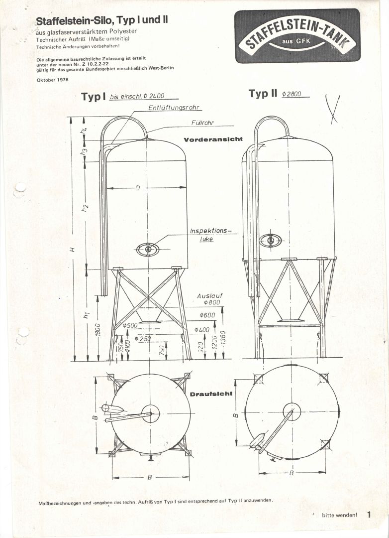 Lagersilo aus GFK, ehem. Salzsilo (5)
