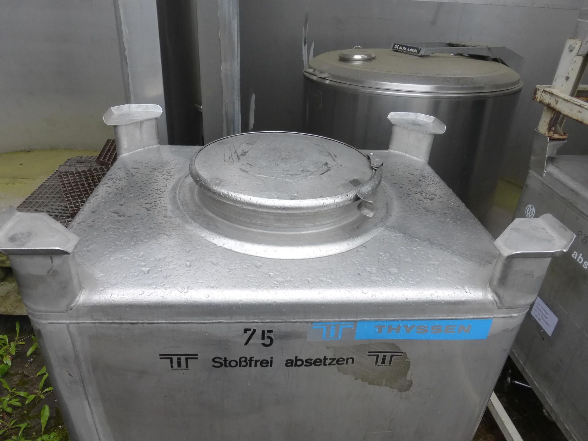 Transportbehälter aus Edelstahl (V2A) (2)